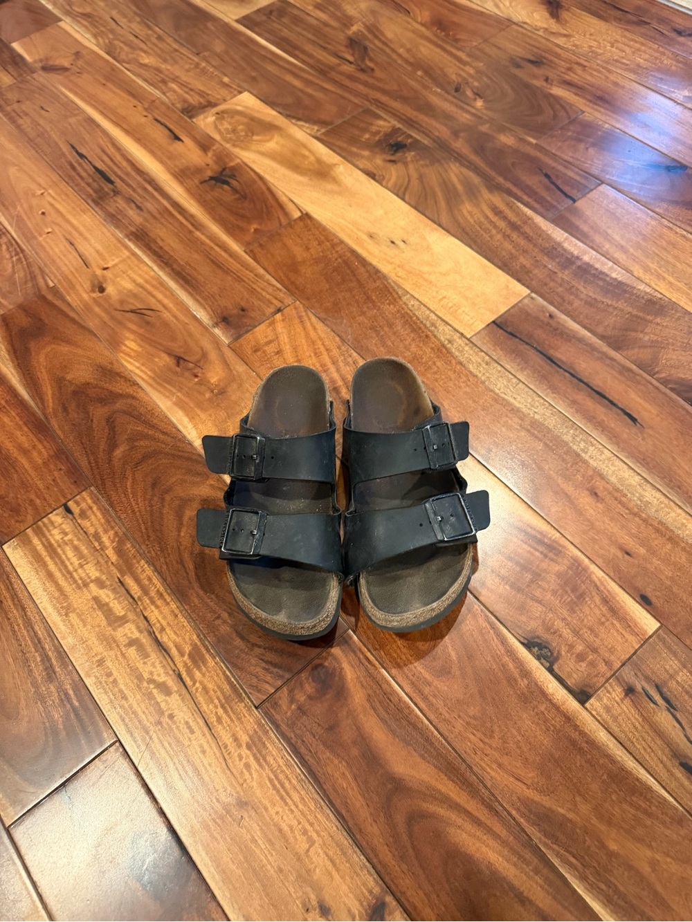 Birkenstock Black Arizona Two-Strap Sandals size 37